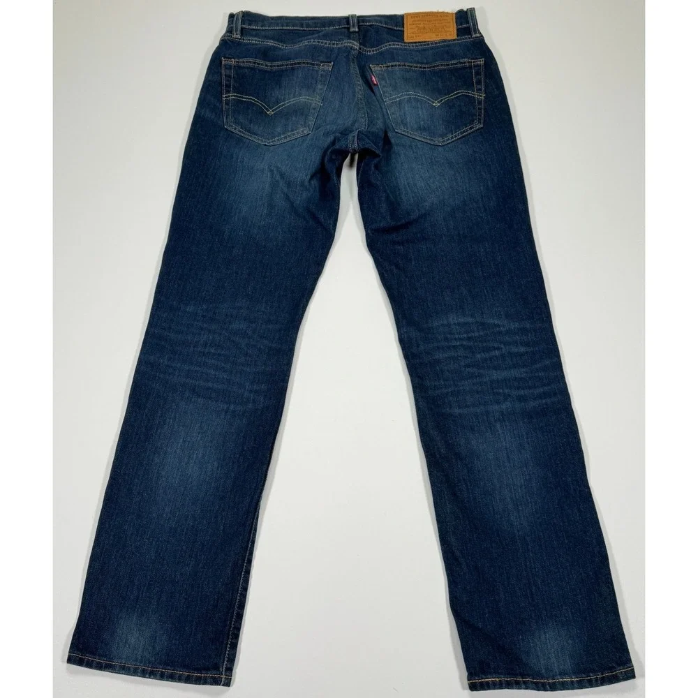 Levi's Premium 511 Slim Fit Jeans Mens 31x30 Dark Wash Blue Denim Big E